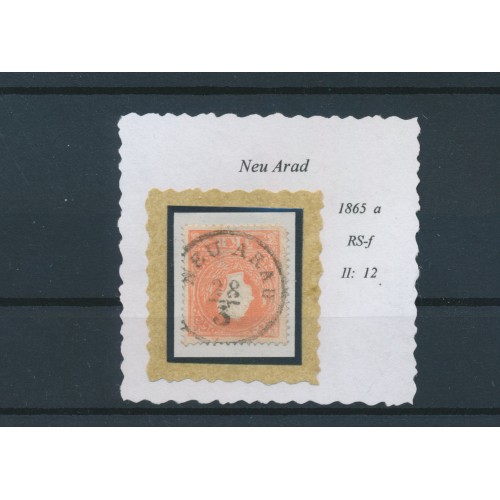 ÖSTERREICH 1858 5kr, Type II. NEU ARAD (Tb) Mü:12P!