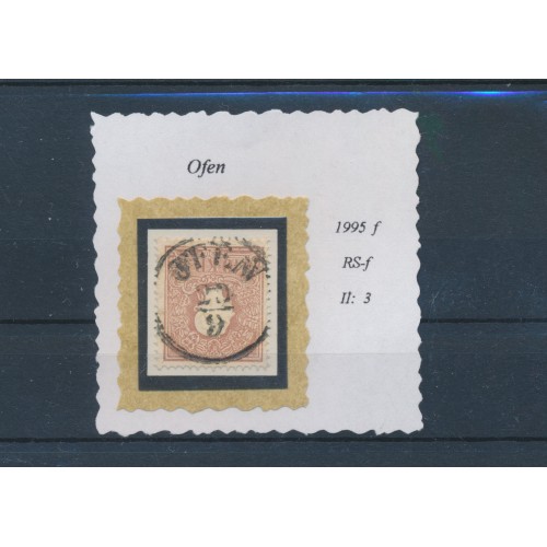 ÖSTERREICH 1858 10kr, Type II. OFEN (Ungarn)