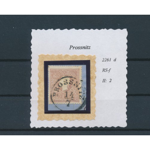ÖSTERREICH 1858 10kr, Type II. PROSSNITZ (M) Schön!