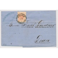 ÖSTERREICH 1856 3kr, MP, Type III. Brief (Inhalt) PESTH nach GRAN. Shcön!