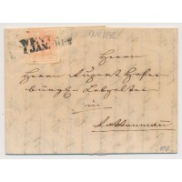 ÖSTERREICH 1857 3kr, Brief (Inhalt) WEYER/1857 (Oö) Mü:120P! Nach ROTTENMAN.