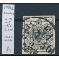 ÖSTERREICH 1850 2kr, MP Type III.b, Platte A, FEINSTDRUCK! WIEN/1856. Bestimmung