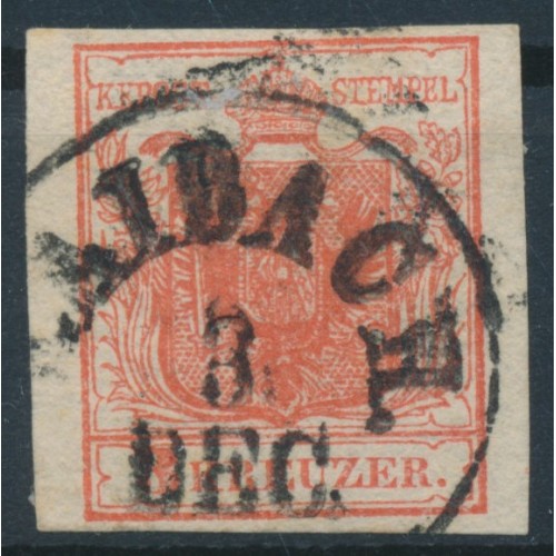 ÖSTERREICH 1850 3kr, HP, Type I. U.M.! ÜBERFÄRBTER DRUCK! LAIBACH (Kr) Schön! ÖSTERREICH 1850 3kr, HP, Type I. U.M.! ÜBERFÄRBTER DRUCK! LAIBACH (Kr) Schön!
