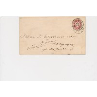 ÖSTERREICH 186. 5kr GA-Umschlag, BADEN nach LEOBERSDORF und ZURÜCKGESCHICKT!