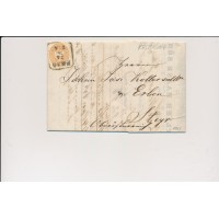 ÖSTERREICH 1863 15kr, Brief, RECHNUNG! 15kr Stempelmarke, PRAG nach STEYR.