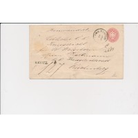 ÖSTERREICH 186. 5kr GA-Umschlag+2*5kr, PAAR! REKO-Brief, BÖHM ZWICKAU