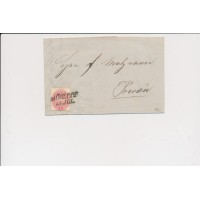 ÖSTERREICH 1863 5kr, Brief (Inhalt) MÜGLITZ (M) Mü:12P! Nach PRERAU. Sehr schön!