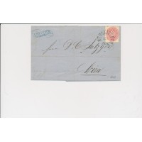 ÖSTERREICH 1863 5kr, Brief (Inhalt) NEUNKIRCHEN (Nö) Mü:32P! Nach WIEN.
