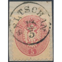 ÖSTERREICH 1864 5kr, SELTSCHAN (B) Mü:15P! Schön! ÖSTERREICH 1864 5kr, SELTSCHAN (B) Mü:15P! Schön!