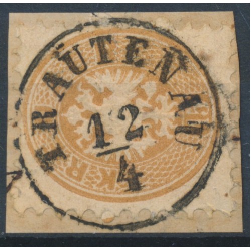 ÖSTERREICH 1864 15kr, TRAUTENAU (B) Schön!