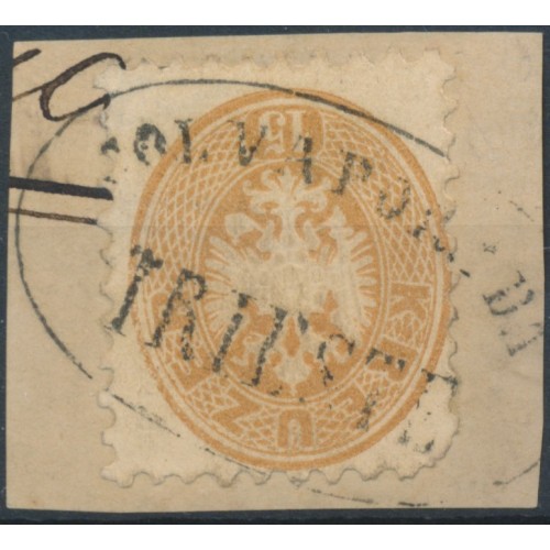 ÖSTERREICH 1864 15kr, SCHIFFSTEMPEL COL VAPORE DA/TRIESTE Mü:400P! SELTEN! ÖSTERREICH 1864 15kr, SCHIFFSTEMPEL COL VAPORE DA/TRIESTE Mü:400P! SELTEN!