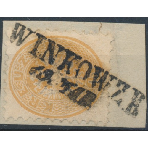 ÖSTERREICH 1864 15kr, WINKOWZE (Km) Schön!