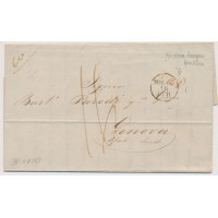 LOMBARDEI-VENETIEN 1850 Brief (Inhalt) MILANO nach GENOVA. '16' Postvermerk! LOMBARDEI-VENETIEN 1850 Brief (Inhalt) MILANO nach GENOVA. '16' Postvermerk!