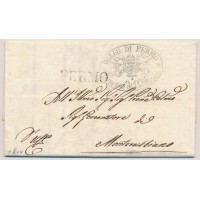 LOMBARDEI-VENETIEN 1844 Brief (Inhalt, Wz!) FERMO Stempel. Aus VATICAN??? LOMBARDEI-VENETIEN 1844 Brief (Inhalt, Wz!) FERMO Stempel. Aus VATICAN???