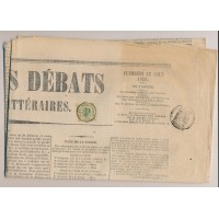 LOMBARDEI-VENETIEN 1856 2kr, Zeitungsstempelmarke, KOMPLETTER Zeitung, MILANO LOMBARDEI-VENETIEN 1856 2kr, Zeitungsstempelmarke, KOMPLETTER Zeitung, MILANO