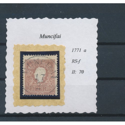 ÖSTERREICH 1858 10kr, Type II. klein Nadelstich, MUNCIFAI (B) Mü:70P! ÖSTERREICH 1858 10kr, Type II. klein Nadelstich, MUNCIFAI (B) Mü:70P!