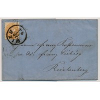 ÖSTERREICH 186. 15kr, Brief (Inhalt) WIEN nach REICHENBERG. Interessant!