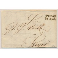 ÖSTERREICH 1846 Brief (Inhalt) PRAG nach STEYR. Interessant!