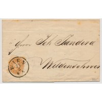 ÖSTERREICH 1865 15kr, Brief, WIEN nach WILDENSCHWERT. Schön!