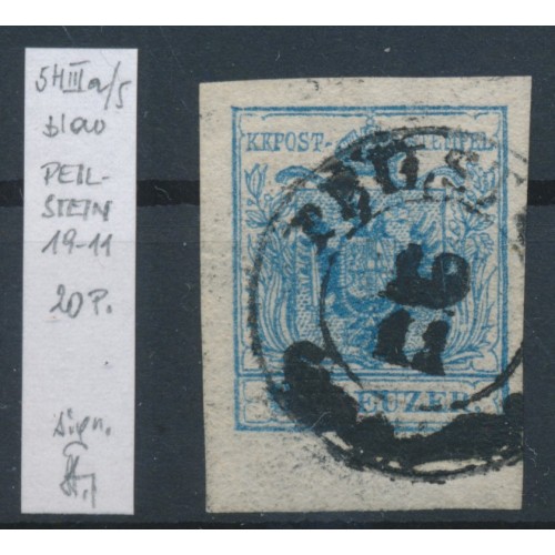 ÖSTERREICH 1850 9kr, HP, Type III.a RAND:5-5,5mm! PEILSTEIN (Oö) Mü:20P! Signum! ÖSTERREICH 1850 9kr, HP, Type III.a RAND:5-5,5mm! PEILSTEIN (Oö) Mü:20P! Signum!