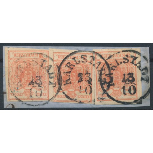 ÖSTERREICH 1850 3*3kr MP, Type III. TREPPENFRANKATUR! KARLSTADT (Ks) Sehr schön! ÖSTERREICH 1850 3*3kr MP, Type III. TREPPENFRANKATUR! KARLSTADT (Ks) Sehr schön!