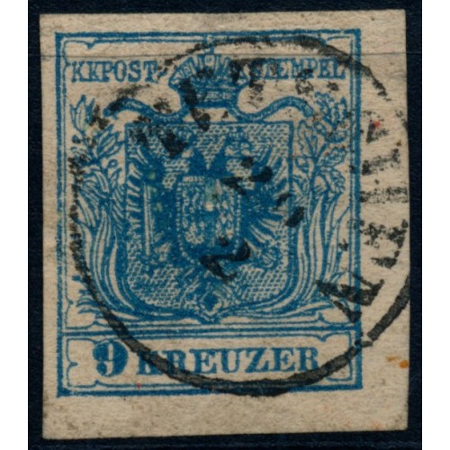 ÖSTERREICH 1850 9Kr, MP, Type III. TETSCHEN (B) Schön!