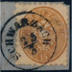 ÖSTERREICH 1864 15Kr, SCHWARZACH (V) Mü:35P!