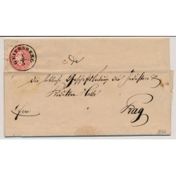 ÖSTERREICH 1866 5Kr, Brief (Inhalt) GEIERSBERG (B) Mü:35P! Nach PRAG. Schön!