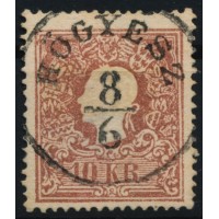 ÖSTERREICH 1858 10kr, Type II. helle Stelle, HÖGYÉSZ (Ungarn) Mü:10P! Schön!