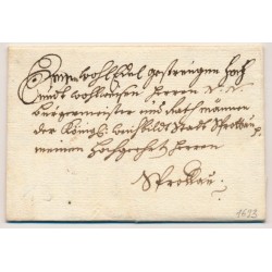 ÖSTERREICH 1693 Brief (Inhalt) vom 1693! WIEN an dem Post der Satdt SPROTTAU.