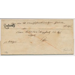 ÖSTERREICH 1830 Brief Zerhovitz (B) Mü:50P! Nach PILSEN. Schön!