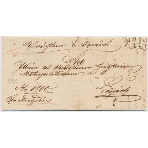 ÖSTERREICH 1830 Brief (Inhalt) TARNOW (Galizien) nach LEMBERG. Schön!