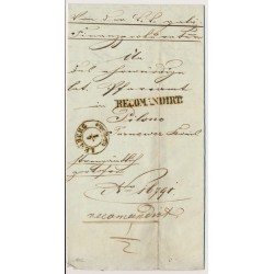 ÖSTERREICH 1852 REKO-Brief (Inhalt) LEMBERG (Galizien) nach PILZNO. Schön!