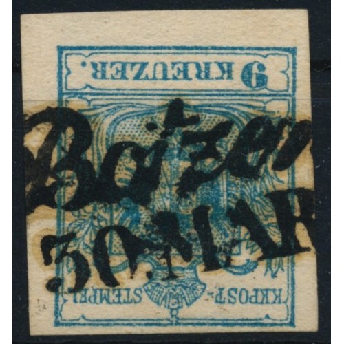 ÖSTERREICH 1850 9kr, MP, Type III. BOTZEN (Tirol) Schön, frisch!