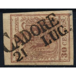 LOMBARDEI-VENETIEN 1850 30C, MP, Type III. CADORE. Shcön!