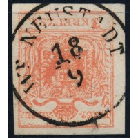 ÖSTERREICH 1850 3kr, MP, Type III. Wr.NEUSTADT (Nö) Schön, frisch!