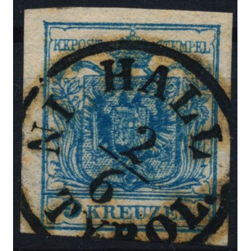 ÖSTERREICH 1850 9kr, HP, Type III. PLATTENFEHLER! HALL/IN TYROL (Tirol) Schön!