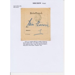 FELDPOST 1917 Briefbund, MIECHOW (Galizien)