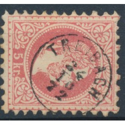 ÖSTERREICH 1867 5kr, FINGERHUTSTEMPEL TREIBACH (K) Kl:30P! Schön!