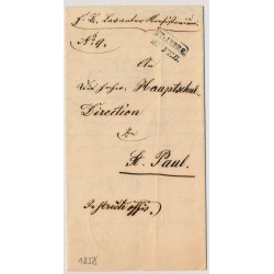 ÖSTERREICH 1858 Brief (Inhalt) ST:ANDRAE (K) nach St:PAUL. Sehr schön!