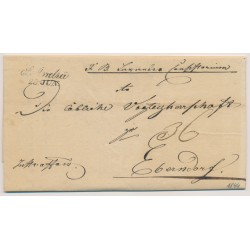 ÖSTERREICH 1844 Brief (Inhalt, WASSERZEICHEN) S.ANDRA (K) Mü:30P! Nach EBERNDORF