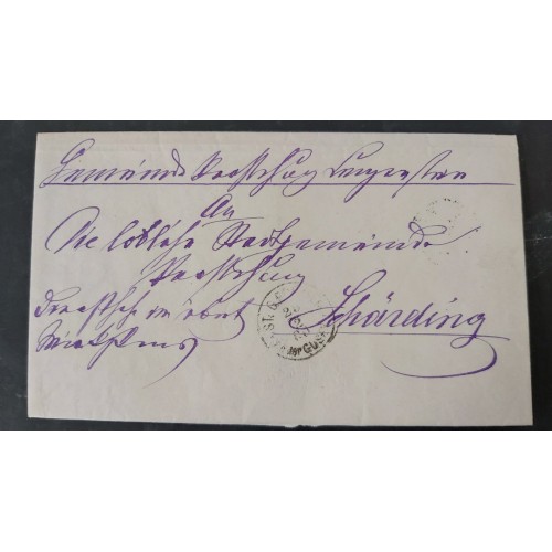 ÖSTERREICH 1880 Brief (Inhalt) ST.GEORGEN/an der GUSEN (Oö) nach SCHÄRDING.