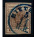 ÖSTERREICH 1850 6kr, SCHOKOBRAUN! MP, Type III. LEUCHTED-BLAUEM HIETZING VÖB